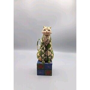 Jim Shore Felicity Cat 7 Inch Figurine  V4114423 Heartwood Creek 2003 Vintage